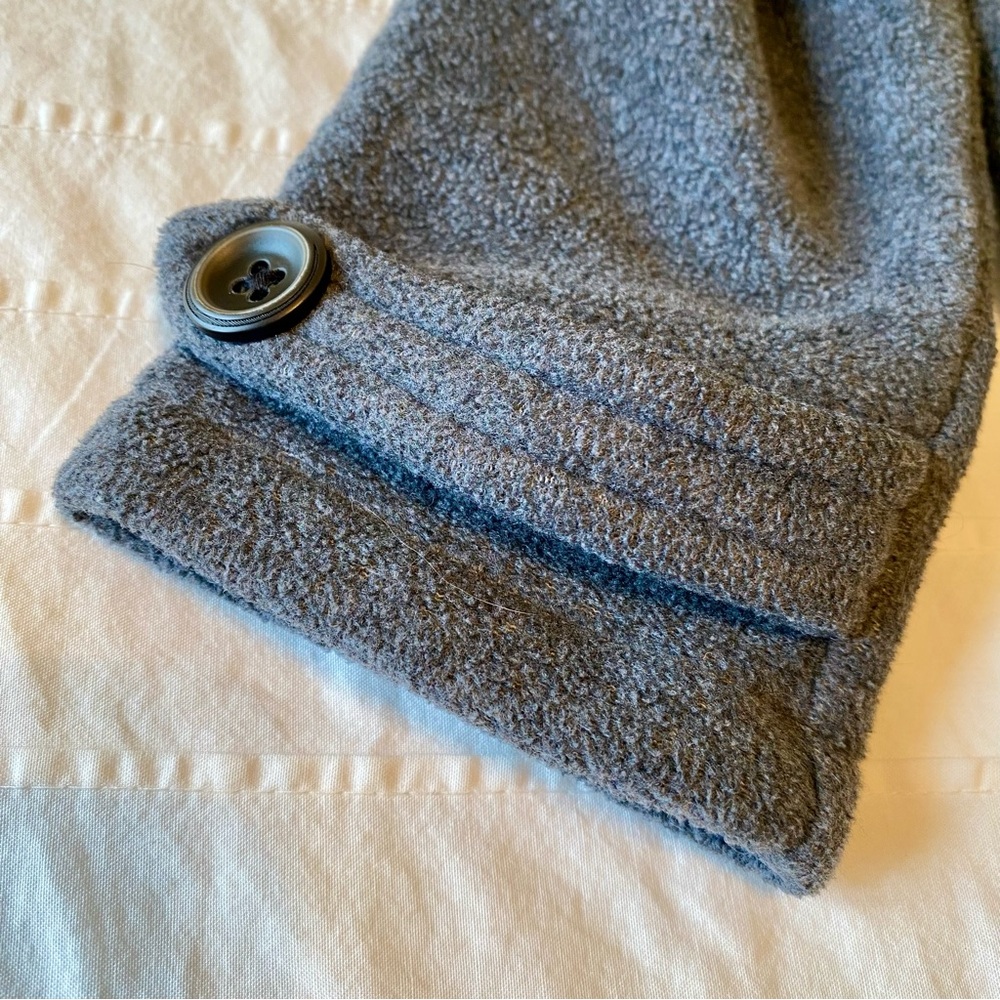 Charcoal Grey Fleece Kids Peacoat by Starting Out size 24m - Picture 5 of 6